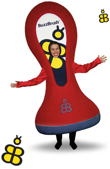 Buzz brush mascot
